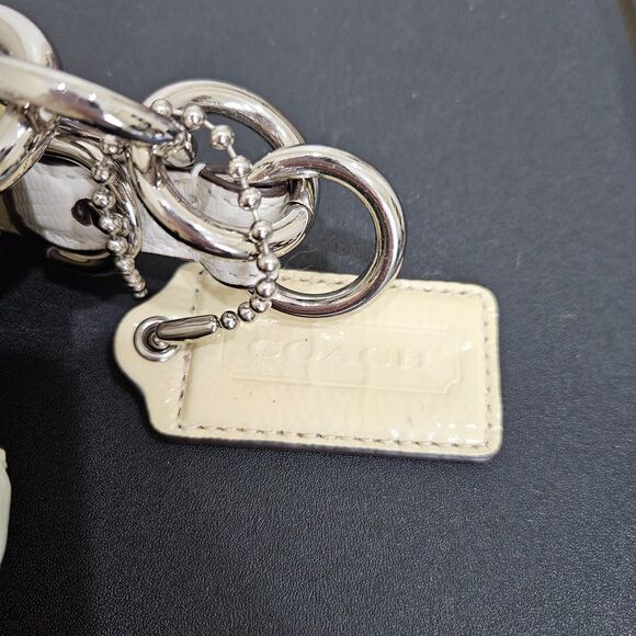 Coach Colette Signature Hobo Bag Leather Cream Shoulder Strap Casual Work Travel - Picture 5 of 16